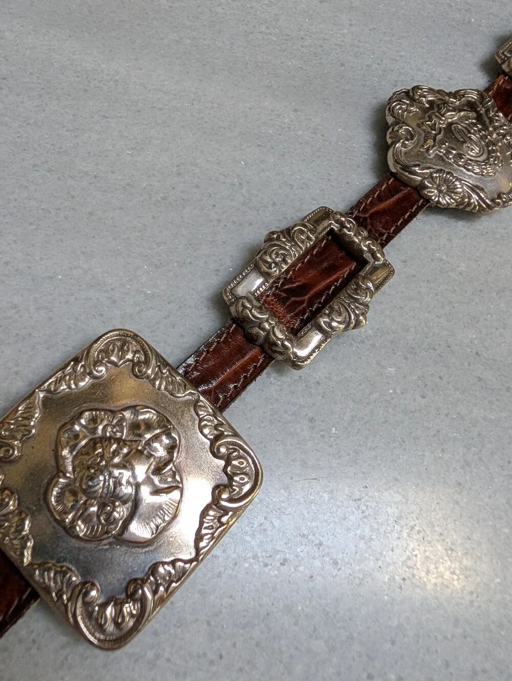 vintage 1993 BRIGHTON concho type belt S M